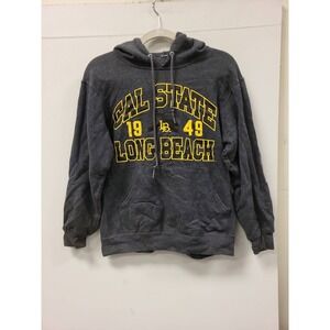 Cal State Long Beach Hoodie Gray College Sweatshirt Pullover Size Adult Unisex